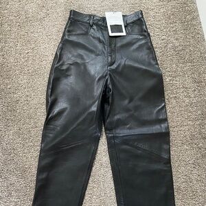 Zara leather pants